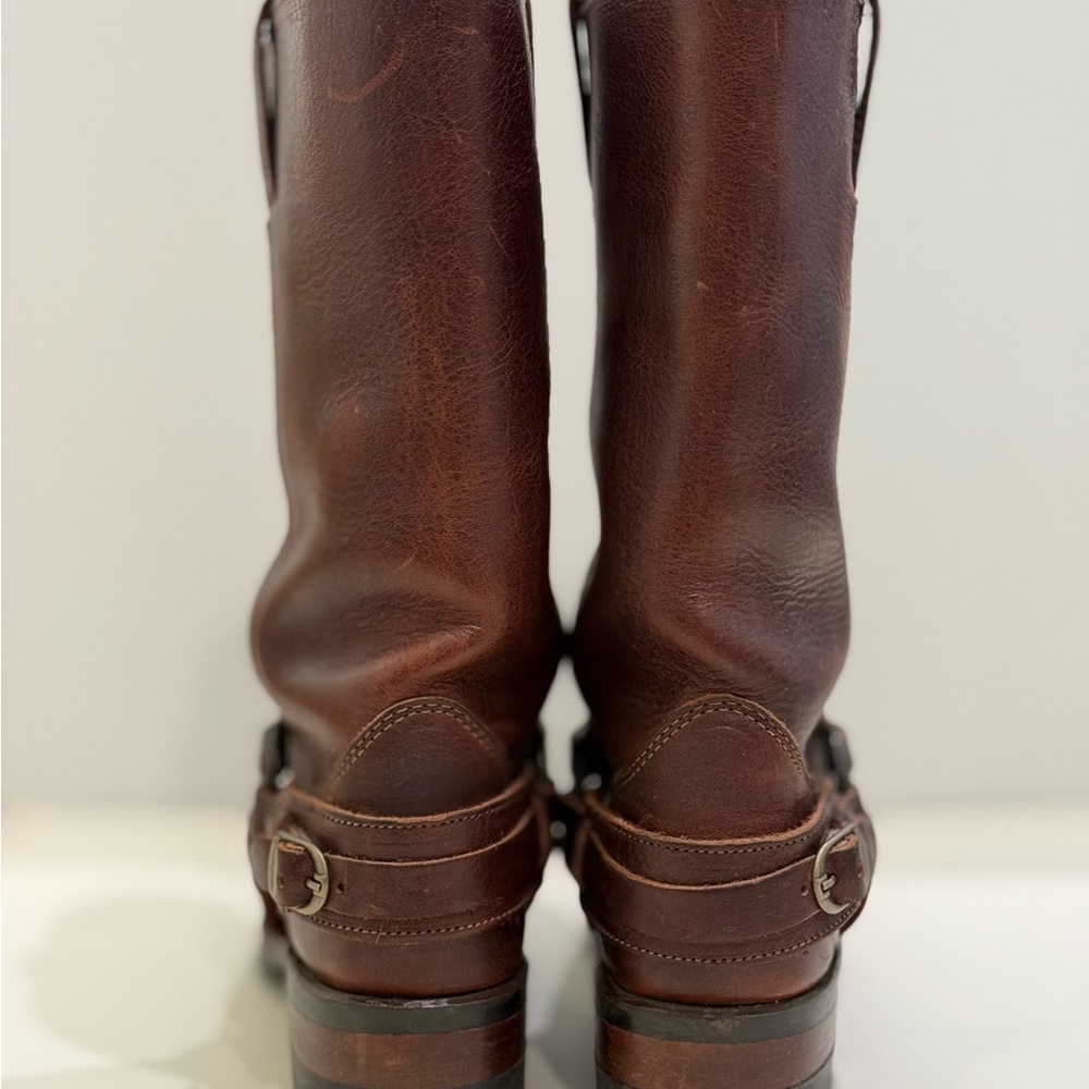 Frye Brown Leather Heeled Boots - Picture 7 of 10
